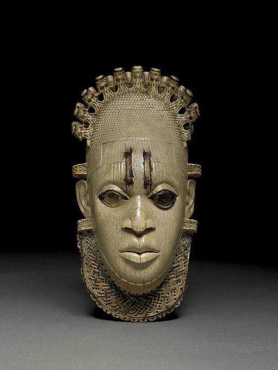 Benin Ivory Hip Pendant Mask