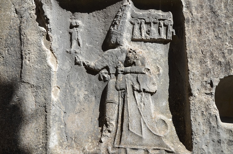 Hittite relief of the God Sharruma and King Tudhaliya
