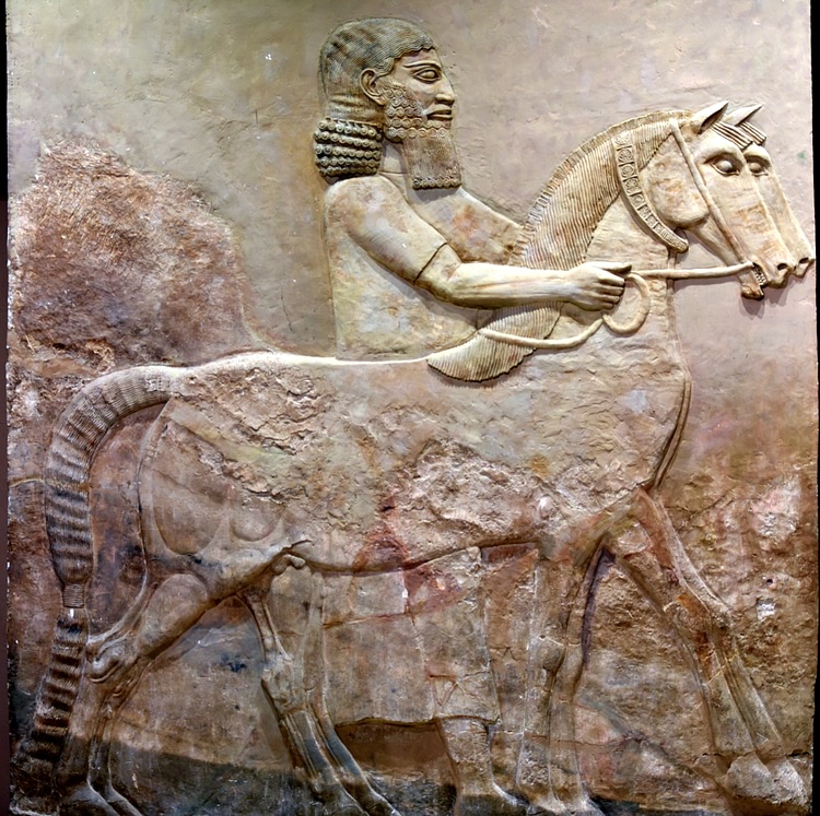 Assyrian Groom and Horses