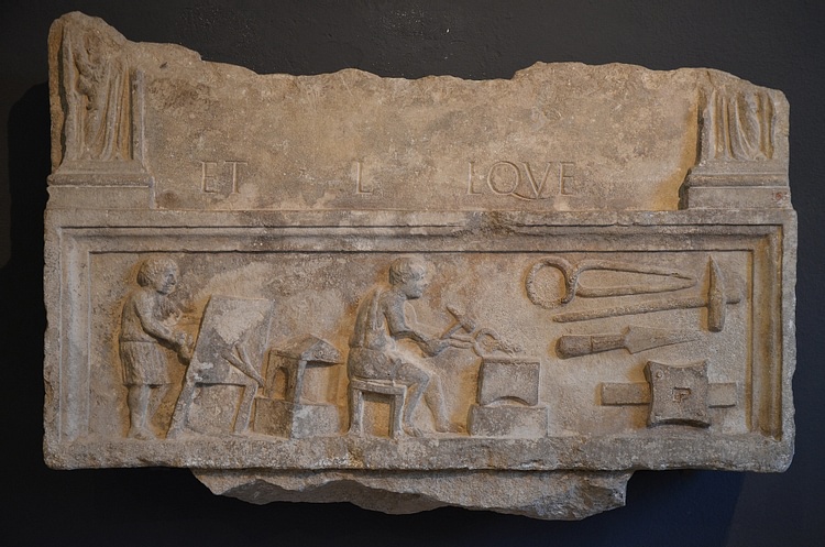 Funerary Stele of a Blacksmith