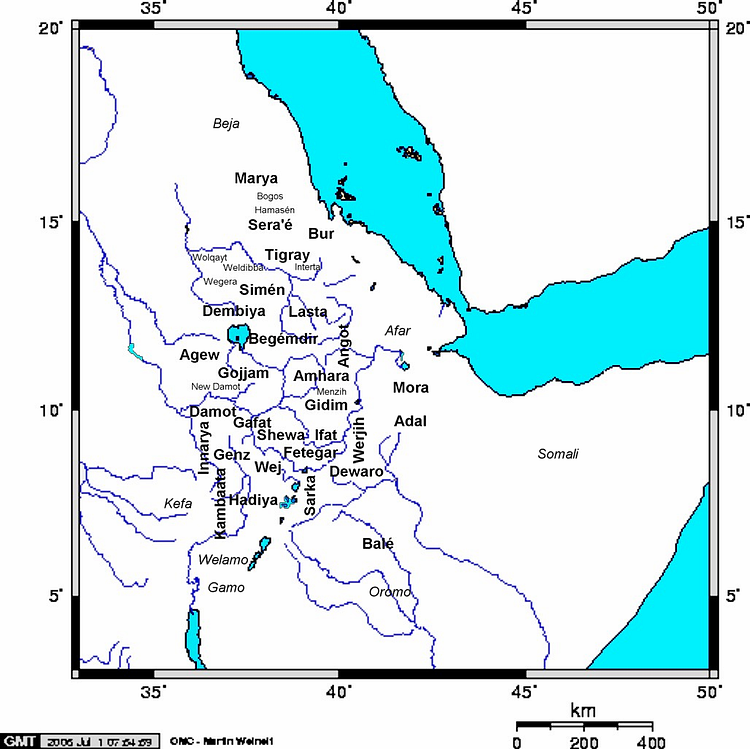 Ethiopian Empire Map