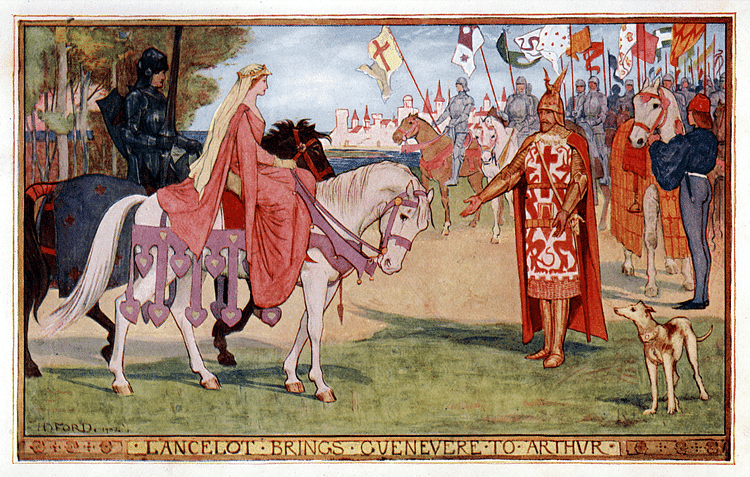 Lancelot Brings Guinevere to Arthur