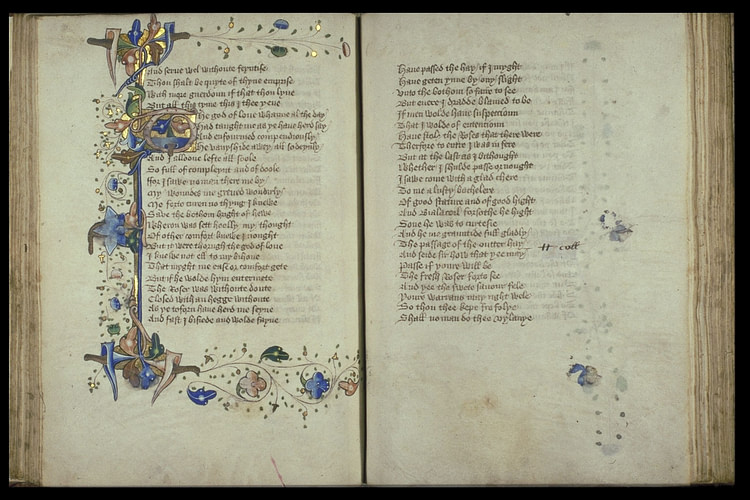 Illuminated Pages from the Romaunt of the Rose
