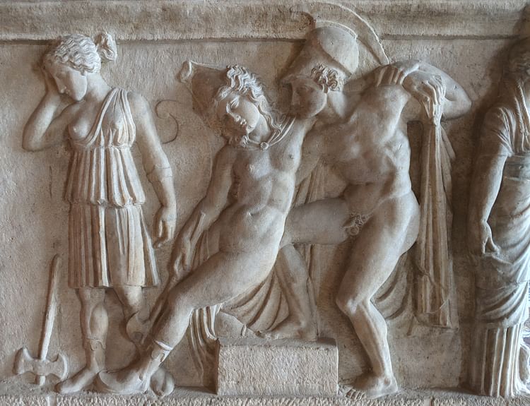 Achilles Holding Penthesilea