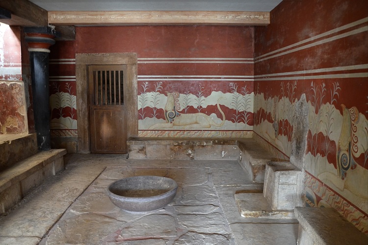 Throne Room at the Palace of Knossos