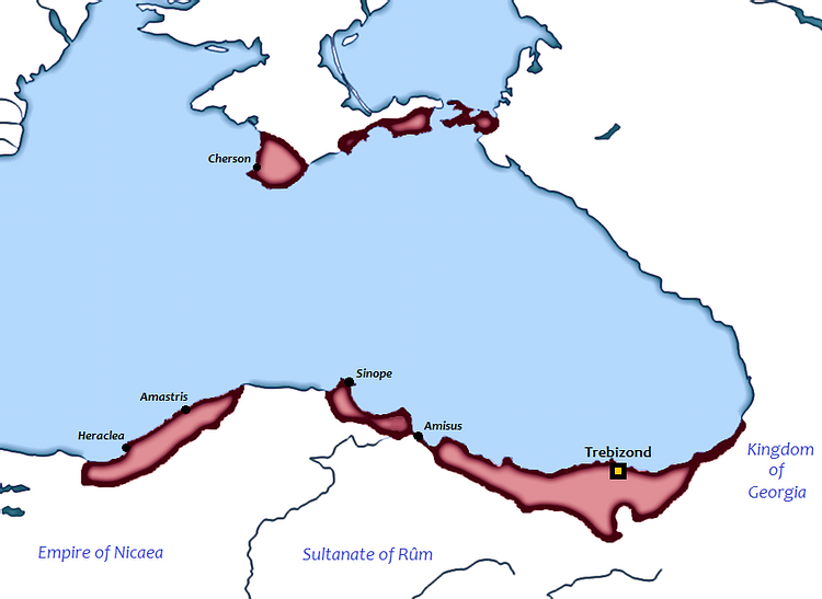 Map of Empire of Trebizond