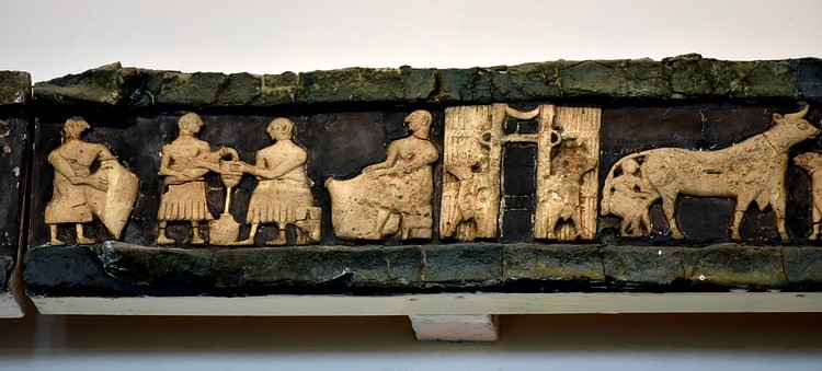 Sumerians Milking Scene from Tell al-'Ubaid