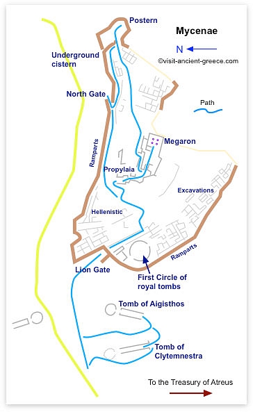 Plan of Mycenae