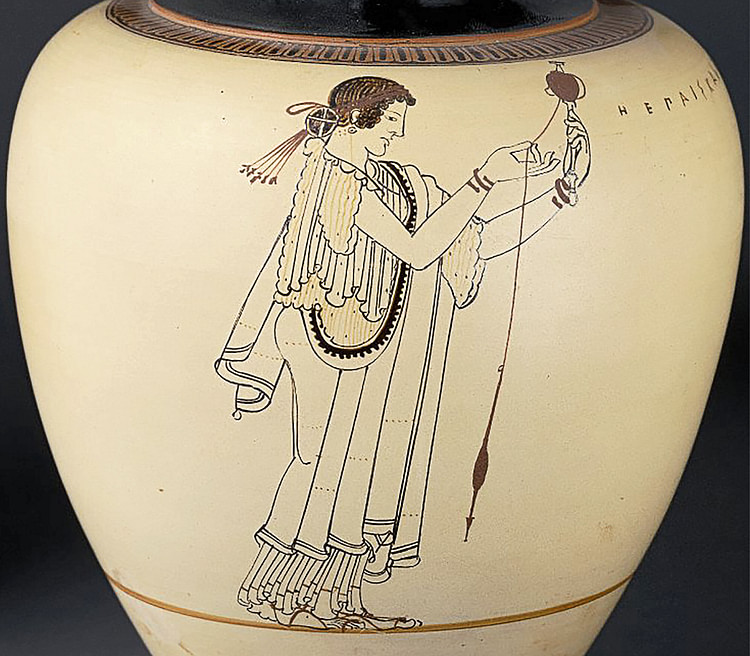The Beautiful Child, Vase Painting