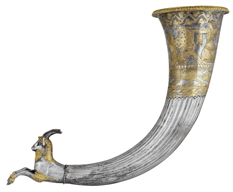 Silver Rhyton Depicting the Death of Orpheus, Vassil Bojkov Collection