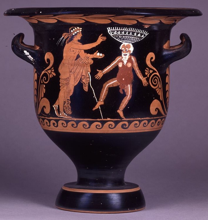 Comic Scene, Bell-krater, Paestum