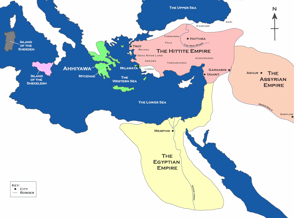 Hitte Map Map of the Hittite Empire and Surrounding States - World History ...