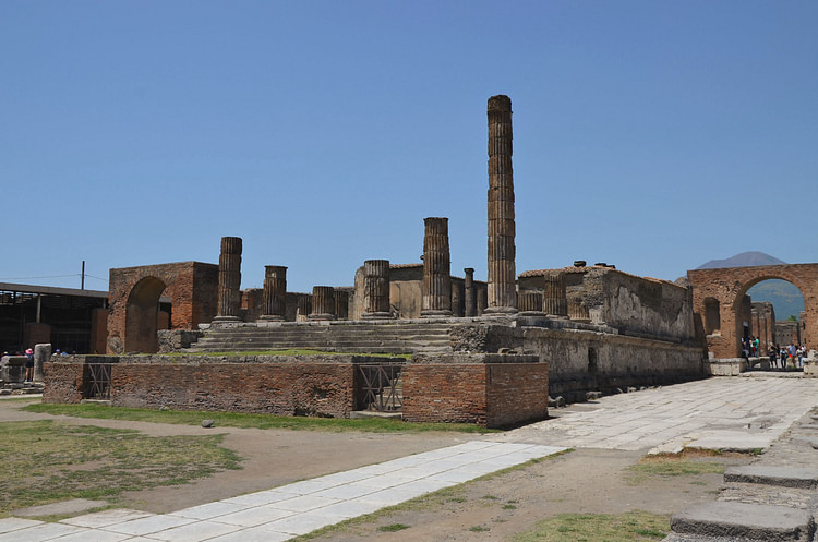 The Temple of Jupiter in the Forum of Pompeii