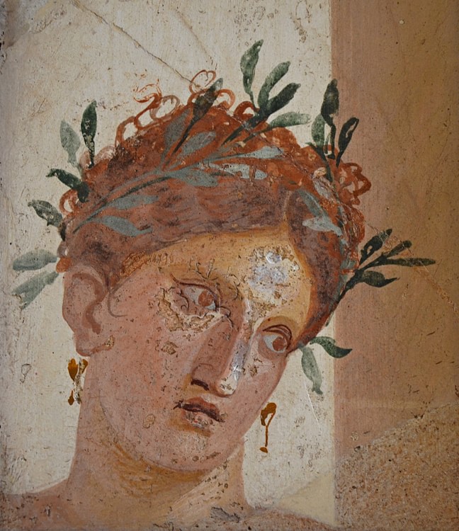 Woman with Garland of Olive Leaves, Herculaneum