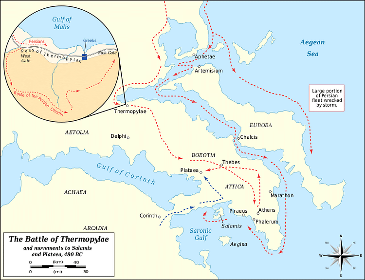 Battle of Thermopylae 480 BCE