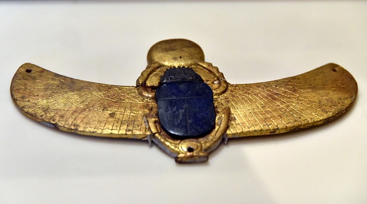 Gold Winged Scarab