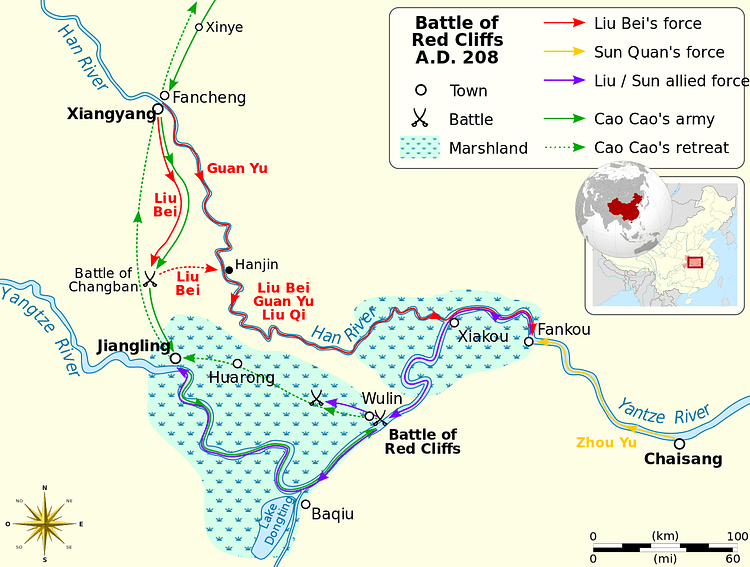 Battle of Red Cliffs - World History Encyclopedia