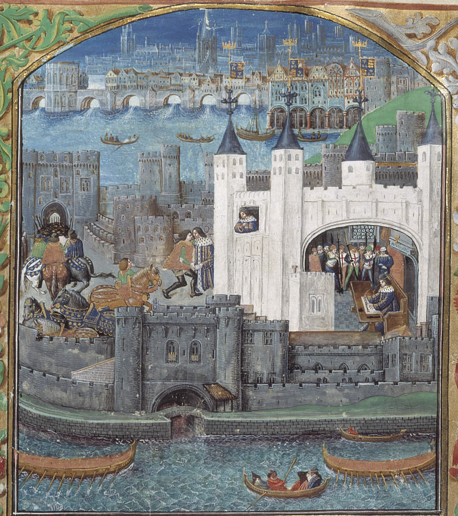 Tower of London Medieval Illustration