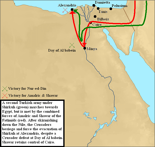 Third Crusader Invasion of Egypt, 1166-1167 CE