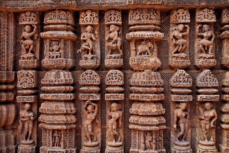 Sculptures at Konarak Sun Temple