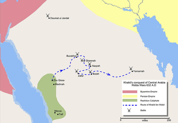 Khalid ibn al-Walid's Campaign in Arabia