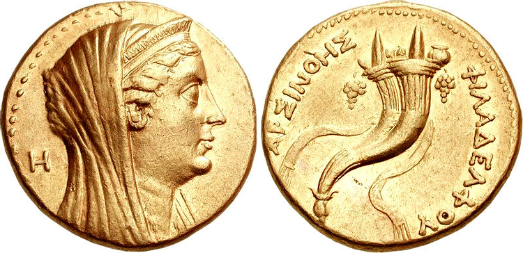 Coin Portrait of Arsinoe II