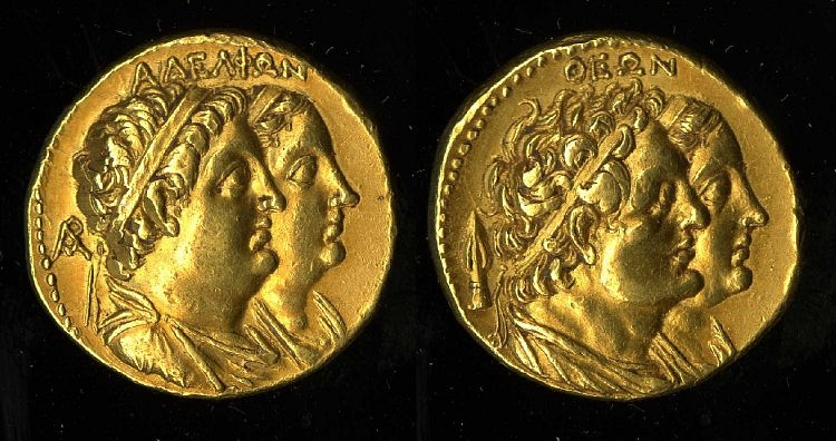 Ptolemy I with Berenice I & Ptolemy II with Arsinoe II