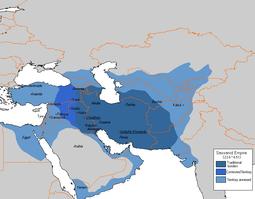 Territorial Expansion of the Sasanian Empire