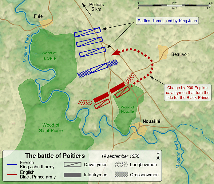 Battle of Poitiers Map