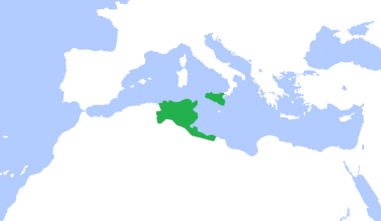 Map of Aghlabid Emirate