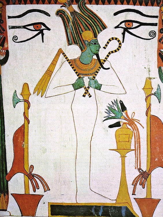 Painting of Osiris, Tomb of Sennedjem