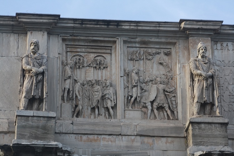Dacian Prisoners, Arch of Constantine