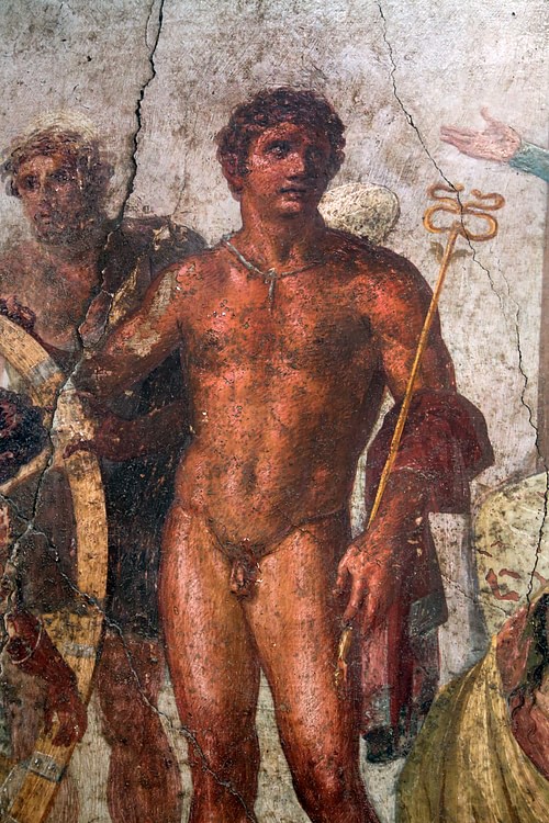 Painting of Mercury, House of the Vettii