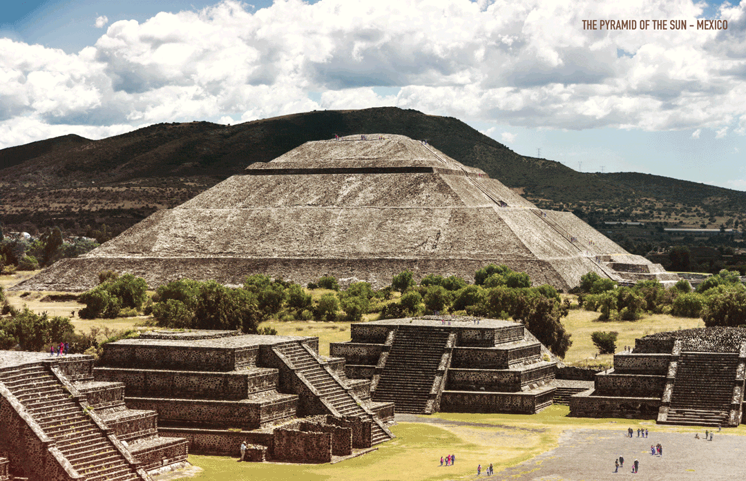 Reconstruction of Pyramid of the Sun, Teotihuacan