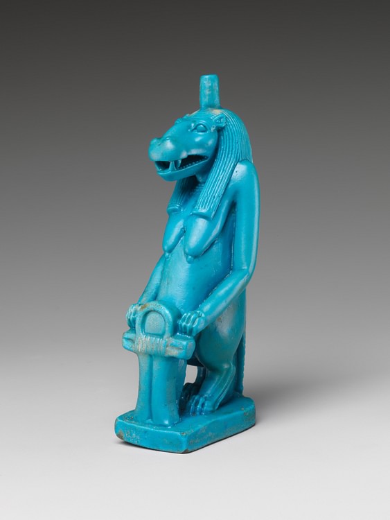 Faience Taweret Statue