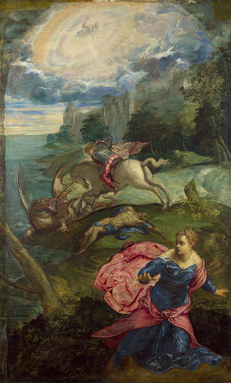 Saint George & the Dragon by Tintoretto
