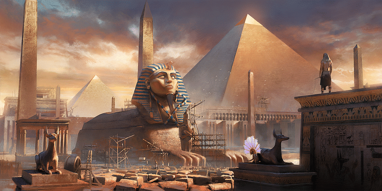 Great Sphinx & Great Pyramid of Giza (Artist's Impression)
