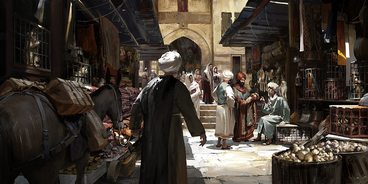 Market in Constantinople (Artist's Impression)