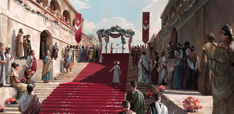 Artist's Impression of a Roman Wedding