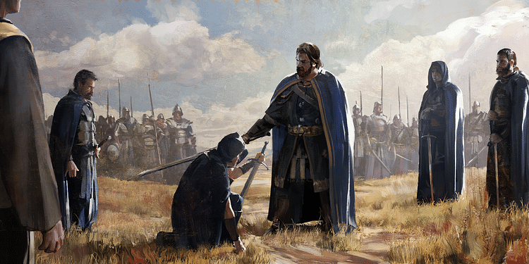 Medieval Soldier Being Knighted (Illustration) - World History Encyclopedia