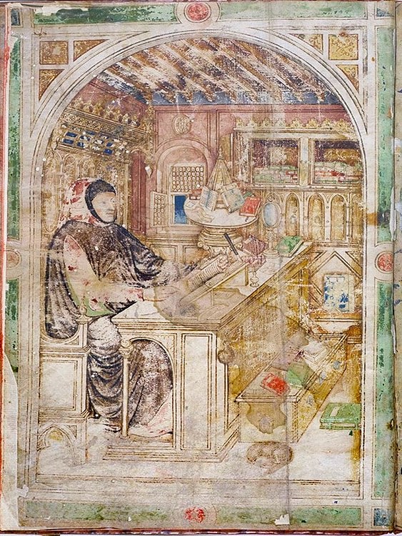 Petrarch at his Study