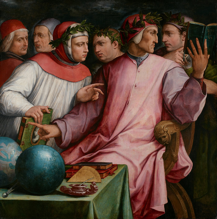 Six Tuscan Poets by Vasari