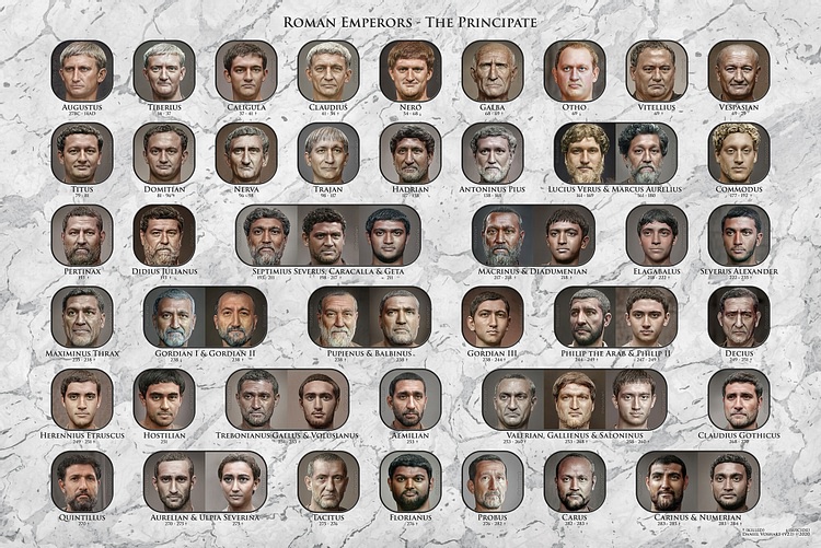 Facial Reconstructions of Roman Emperors