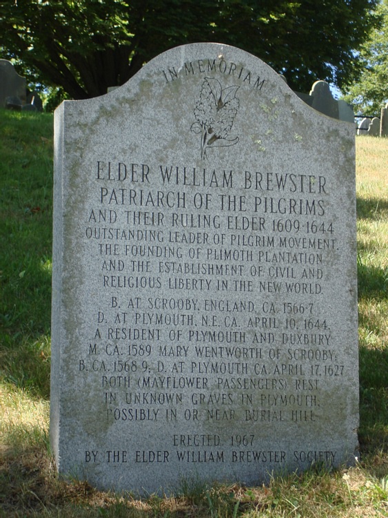 William Brewster Memorial Stone