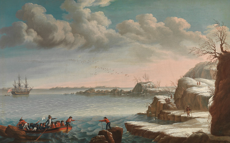 Landing of the Pilgrims by Michele Felice Cornè