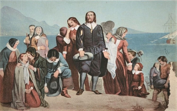 Landing of the Pilgrims by Charles Lucy