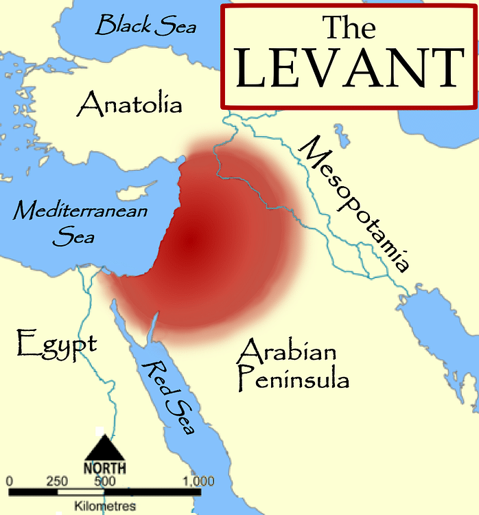 Map of the Levant