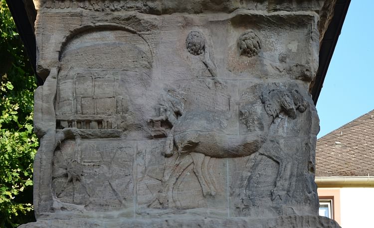 Relief Showing a Scene of Cloth Trade