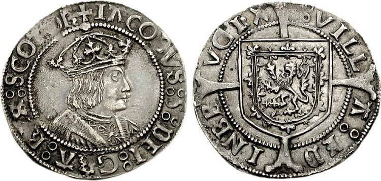 Silver Coin of James V of Scotland