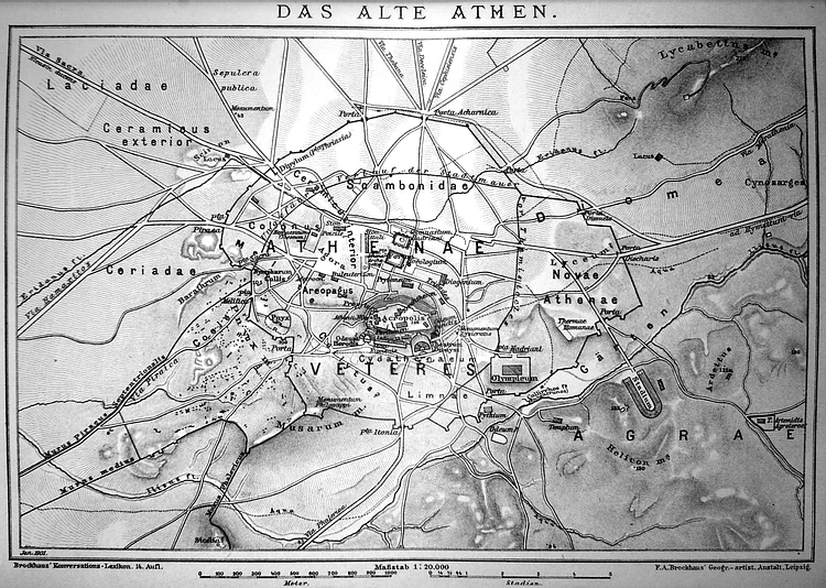 Map of Ancient Athens
